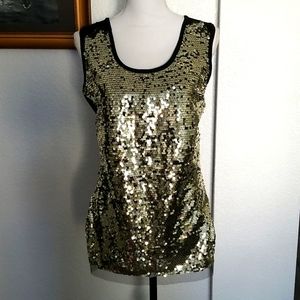 Gold Sequins Shirt